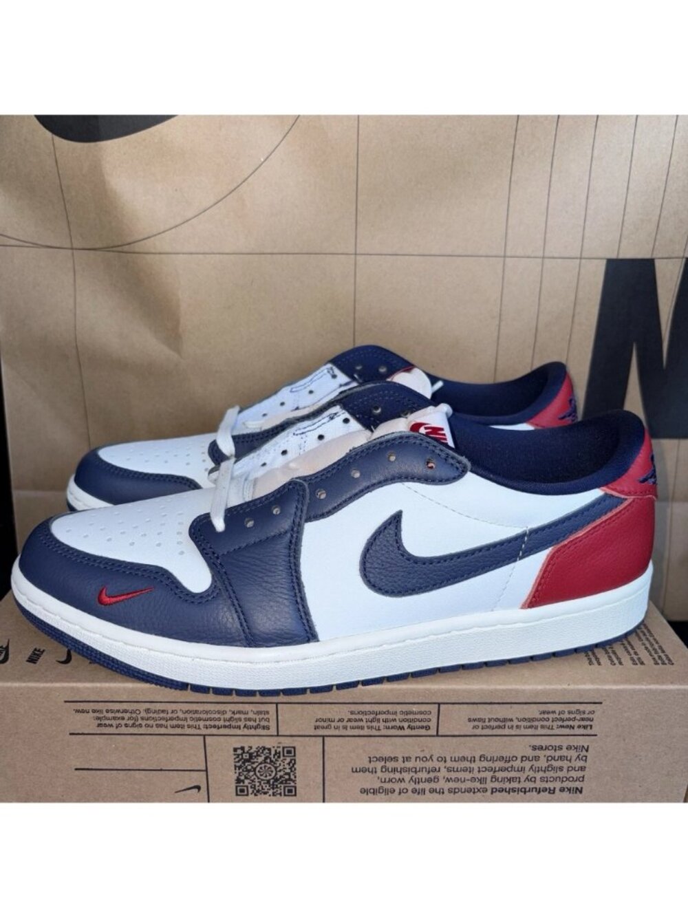 NEW Air Jordan 1 Retro Low OG Howard University HQ2993 100 US Mens Size 10.5